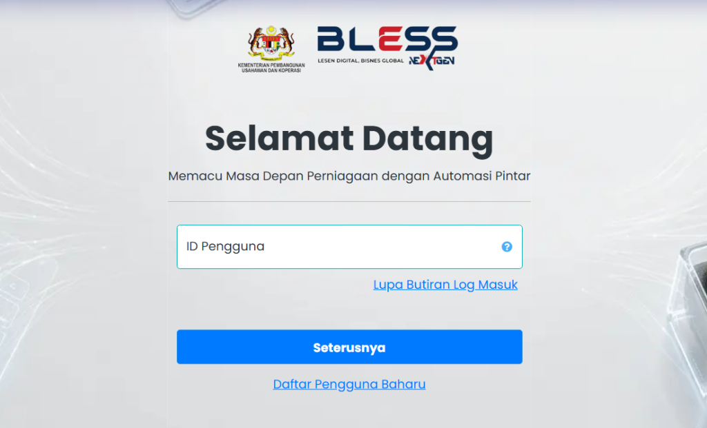 BLESS Generasi Baharu (BNG) homepage for updated WRT license and CSA license applications