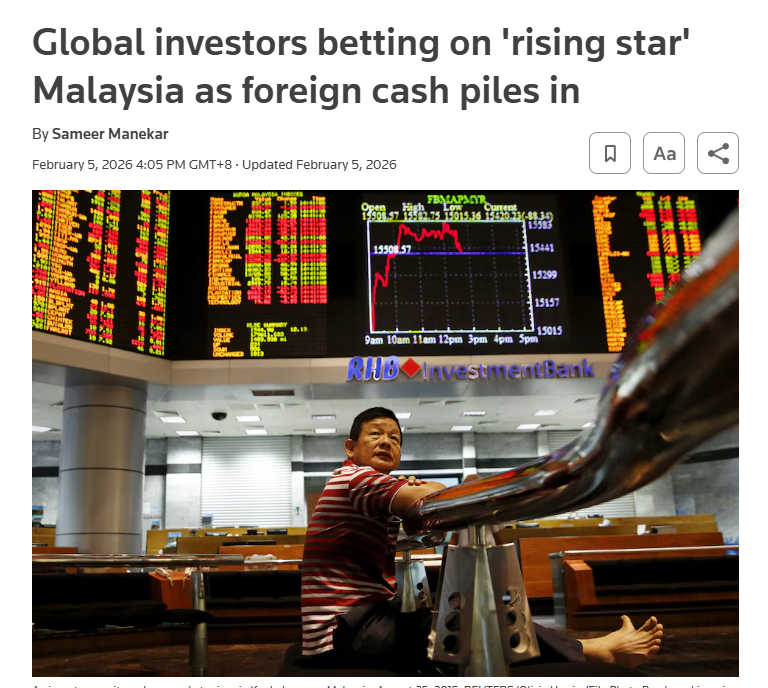 foreign investor looking at the value of their shareholding in malaysian companies