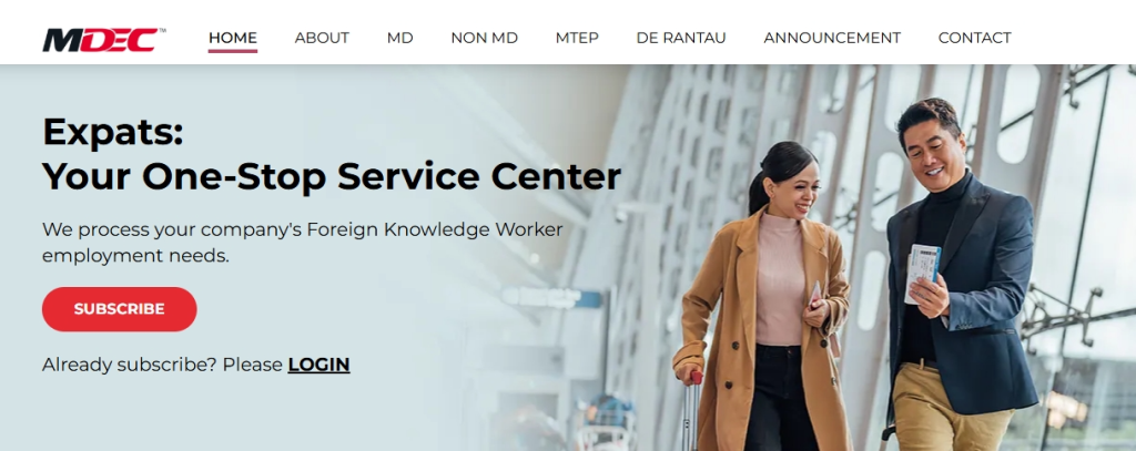 MDEC xpats for md status employment pass and pvp applications